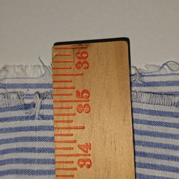 Blue and White Striped Layered Dress Womens Size L - Picture 10 of 10